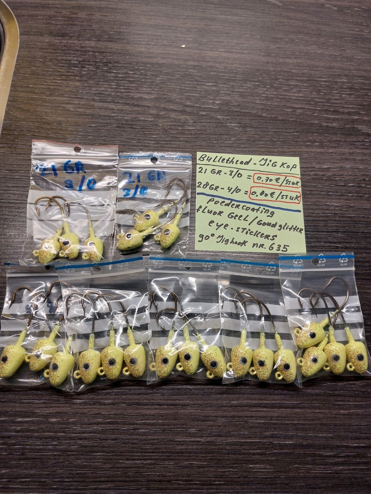 JIG-heads voor de Zeebaarsvisserij      € 12,50, Ophalen of Verzenden, Nieuw, Overige typen