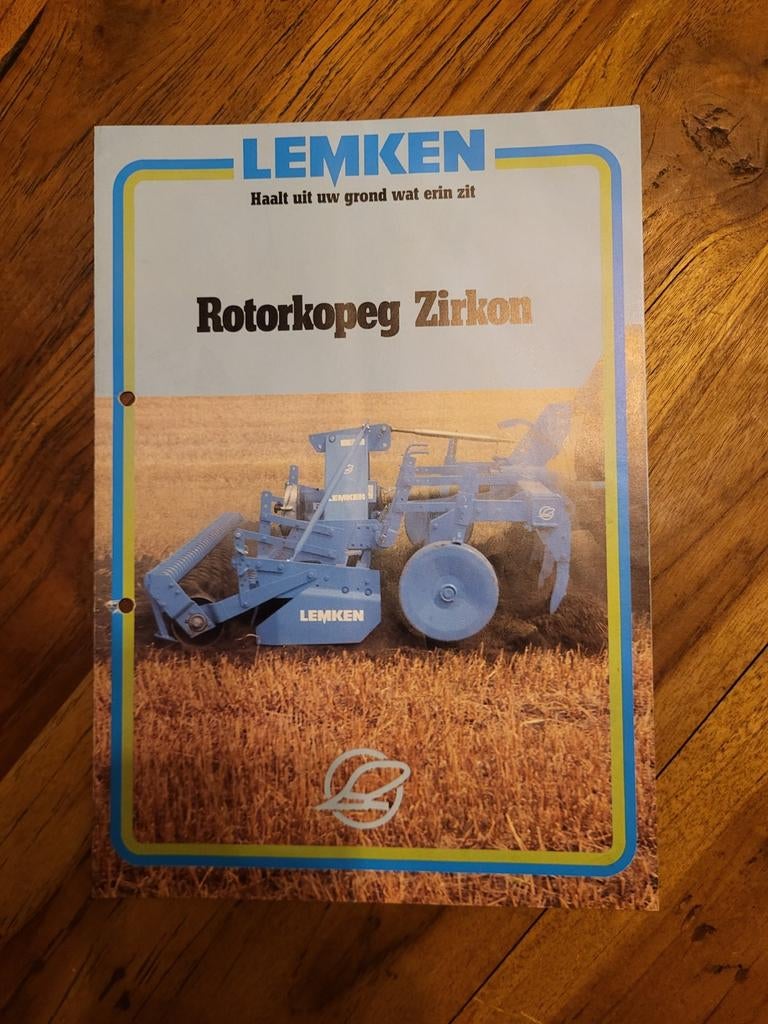 tractor folder LEMKEN Rotorkopeg Zirkon, Ophalen of Verzenden, Zo goed als nieuw