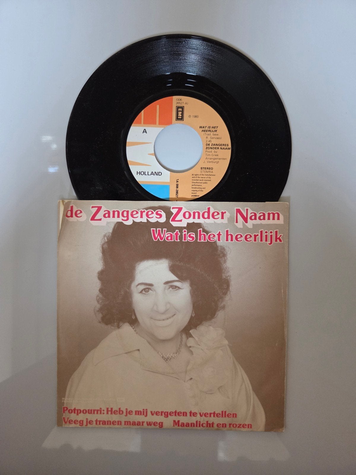 Zangeres zonder naam - Wat is het heerlijk, Ophalen of Verzenden, Gebruikt, 7 inch, Nederlandstalig
