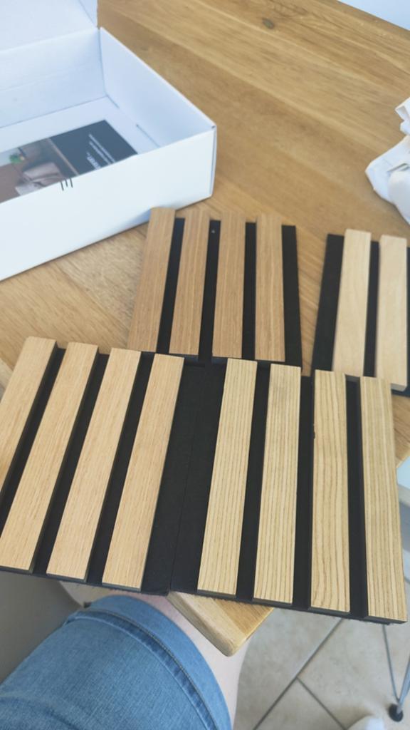 Akudeco samples voor lattenwand Eiken, Ophalen of Verzenden, Nieuw, Hout