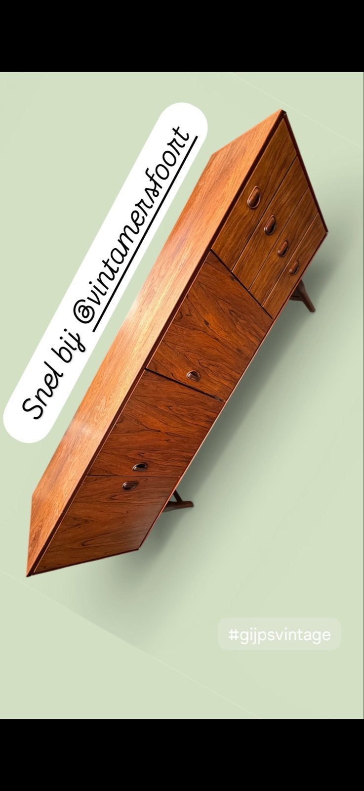 Vintage Watting Lowboard -Design Dressoir, Ophalen of Verzenden