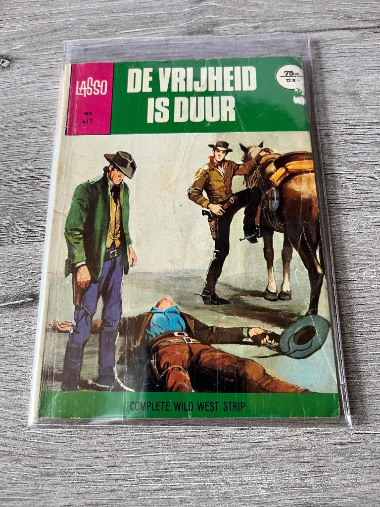 Lasso 417 De vrijheid is duur, Eén stripboek, Ophalen of Verzenden, Gelezen