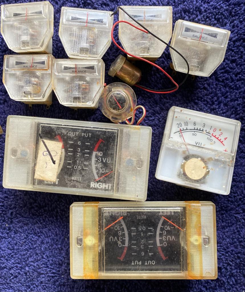 Vintage Analoge Audio Onderdelen: VU- & Balansmeters (Akai), Ophalen of Verzenden, Niet werkend