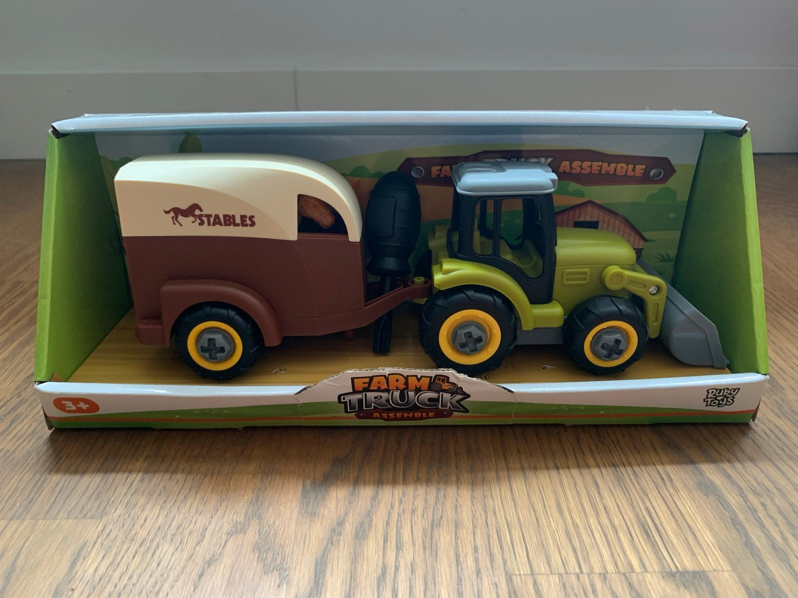 Ruby Toys Farm Truck Assemble met paardentrailer, Ophalen of Verzenden, Zo goed als nieuw