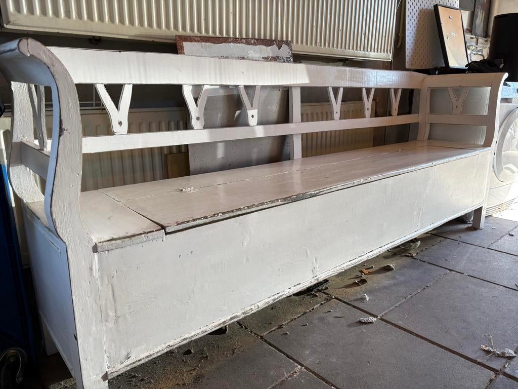 Mooie nette klepbank, Tuin en Terras, Tuinbanken, Ophalen of Verzenden, Zo goed als nieuw, Hout