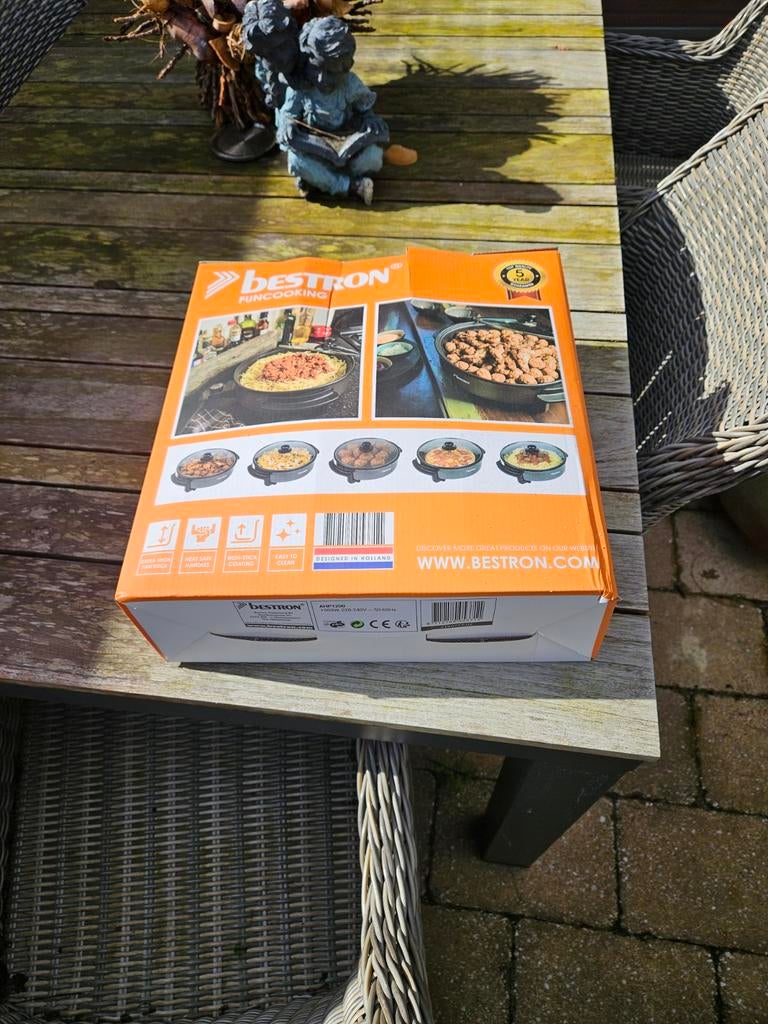 Bestron Hapjespan - Nieuw en Ongebruikt, Ophalen of Verzenden, Nieuw, Koekenpan of Braadpan