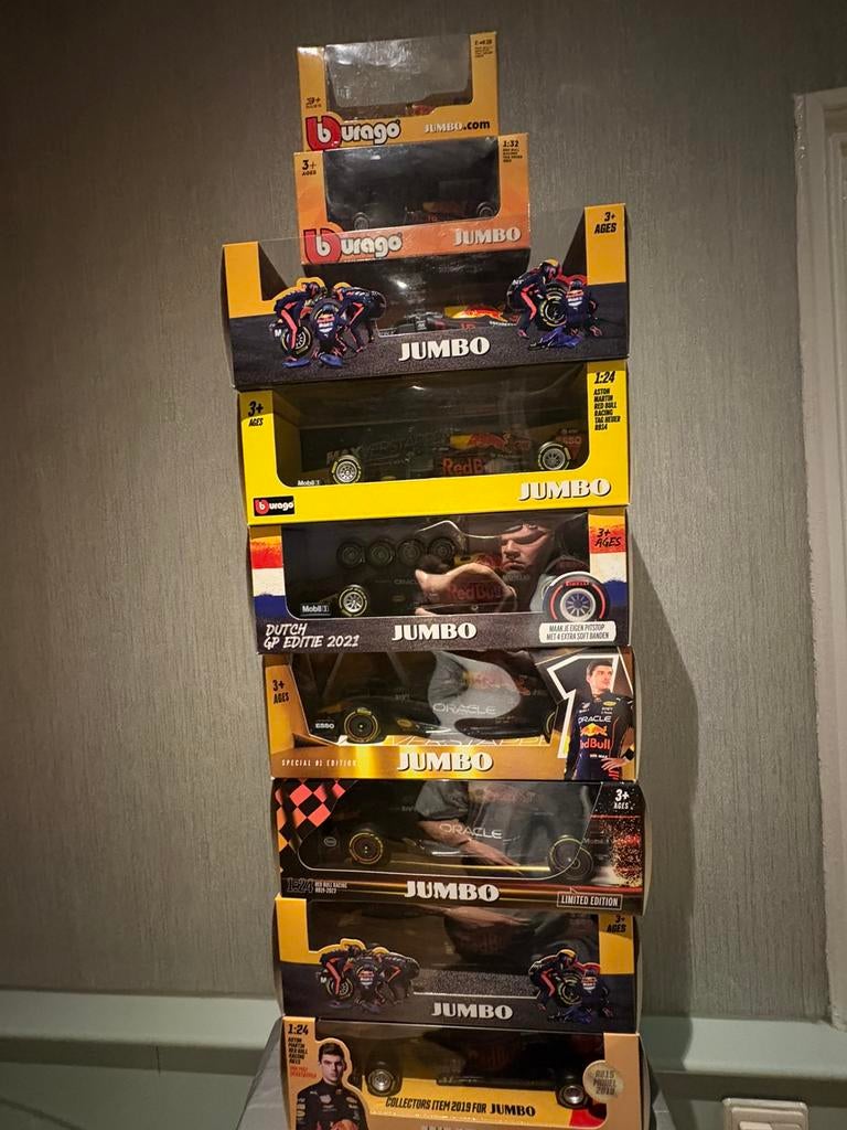 Max Verstappen jumbo set, Ophalen of Verzenden, Zo goed als nieuw, Formule 1
