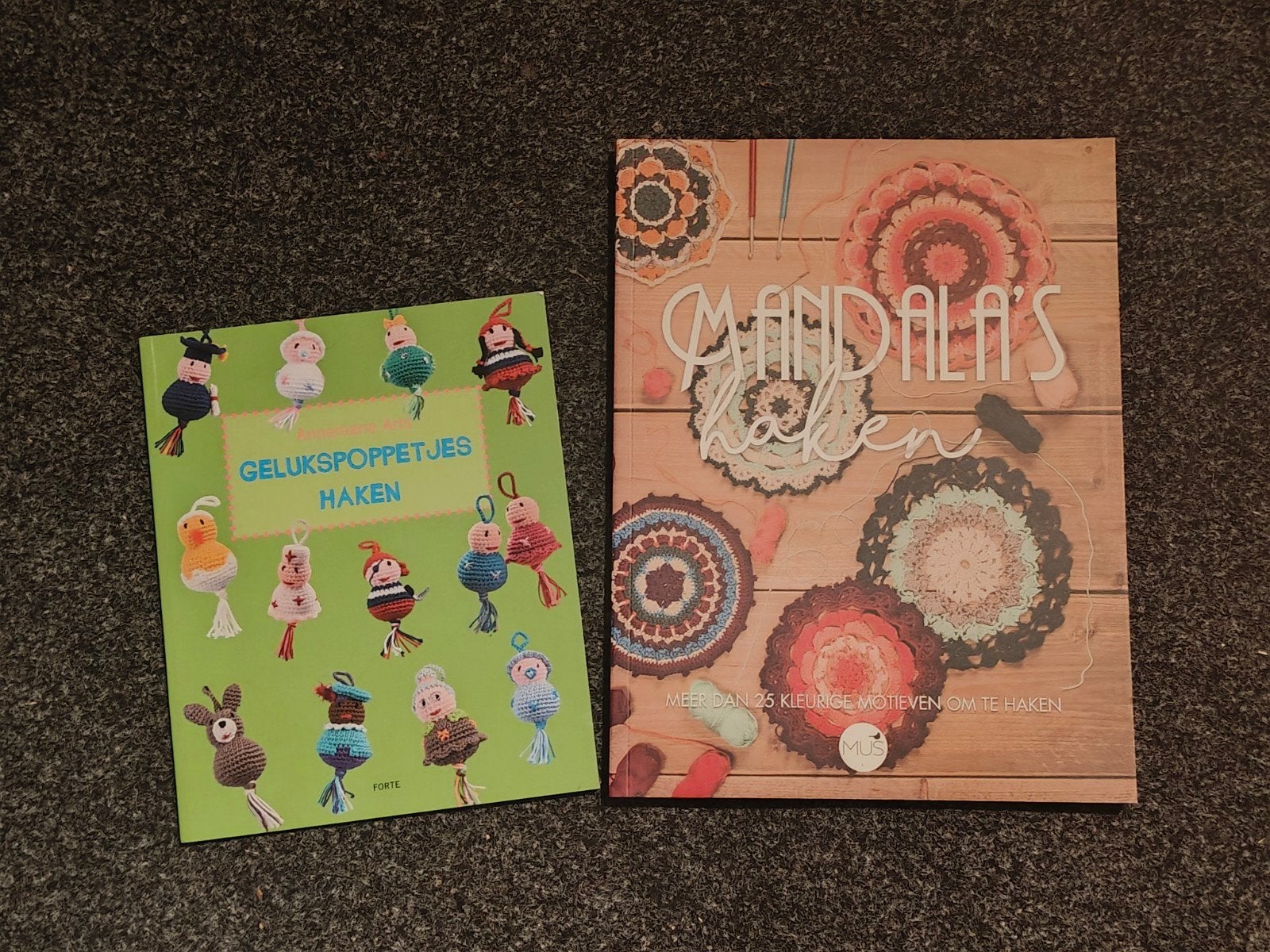 Haak boeken. Mandala en gelukspoppetjes, Ophalen of Verzenden