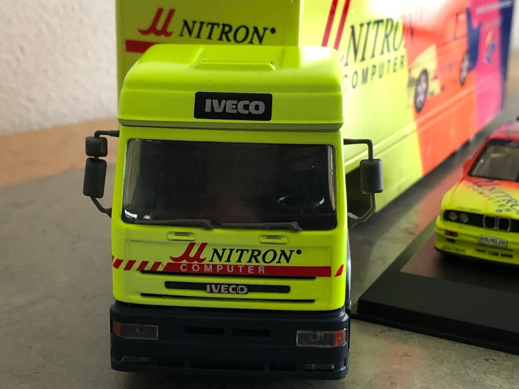Mdl.015 / zeer zeldzame DTM Truck '92 "Unitron Computer", Ophalen of Verzenden, Zo goed als nieuw, Bus of Vrachtwagen, Overige merken