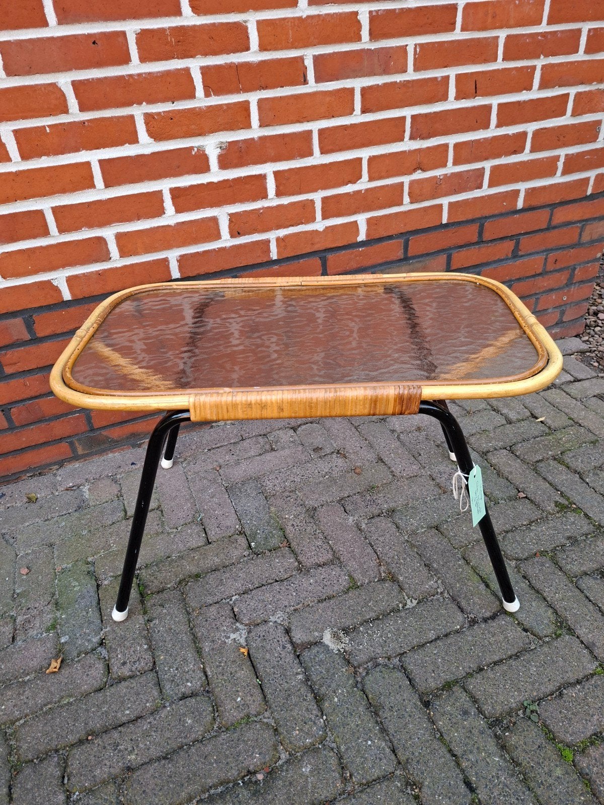 Rotan tafeltje Rohé Noordwolde, Overige materialen, 55 tot 75 cm, Zo goed als nieuw, Ophalen