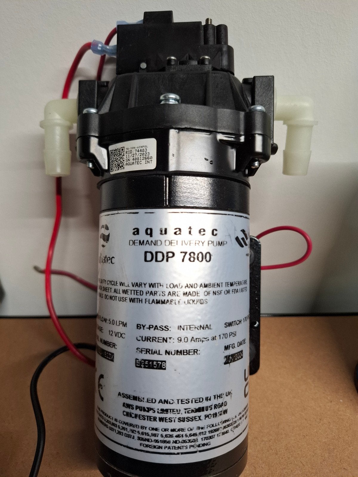 Aquatec DDP 7800 Demand Delivery Pomp - 12VDC, Ophalen of Verzenden