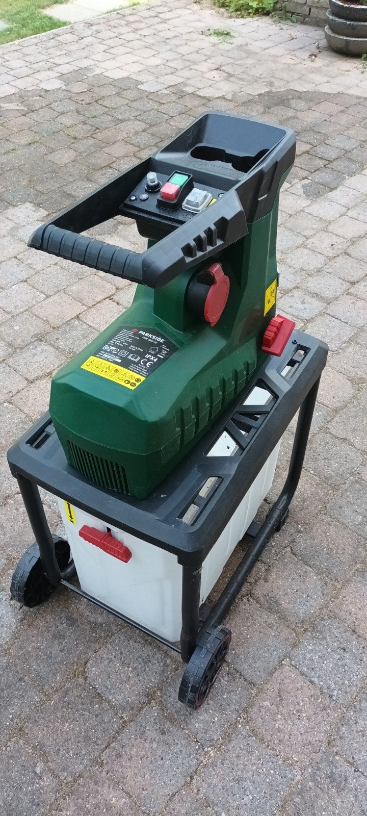 Parkside PWH 2800 B2 Hakselaar met opvangbak, Tuin en Terras, Hakselaars, Ophalen, Met opvangbak, Elektrisch, Parkside