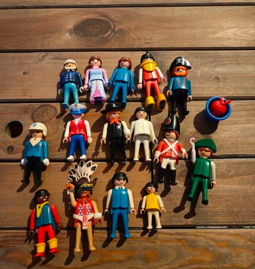 collectie playmobil poppetjes, coaching/familie opstelling, Ophalen of Verzenden, Zo goed als nieuw, Losse onderdelen, Figuren