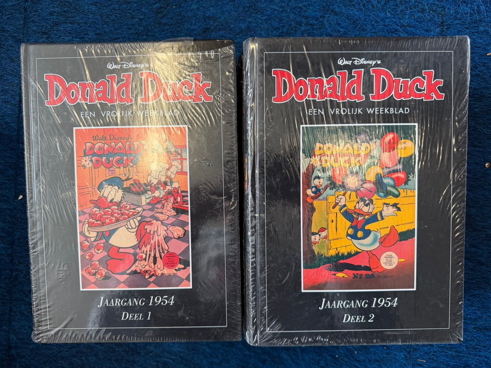 Donald Duck Facsimile Jaargang 1954 Deel 1 & 2 Nieuw Sealed, Meerdere stripboeken, Ophalen of Verzenden, Nieuw