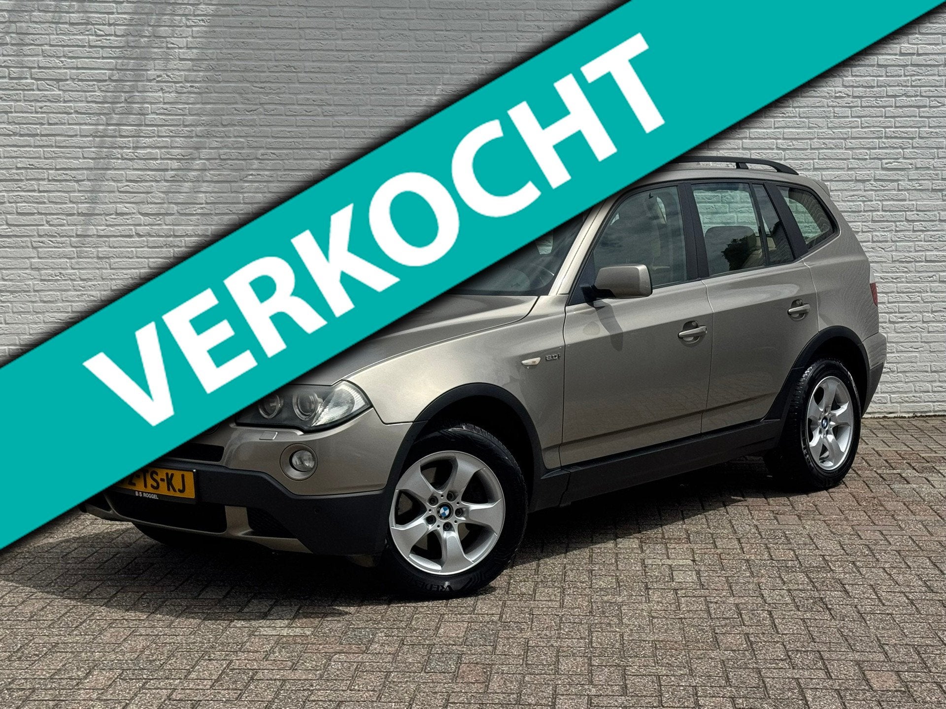 BMW X3 2.0i High Executive Leder + verwarming Clima Cruise T, Auto's, Beige, 4 cilinders, Bedrijf, Handgeschakeld
