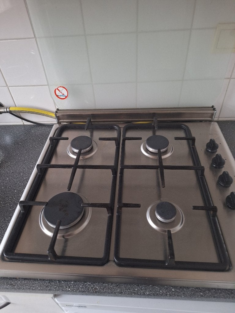 gaskookplaat, Ophalen, Gebruikt, 4 kookzones, Gas