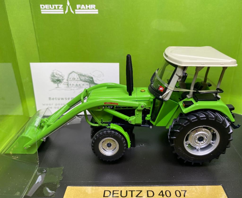 Deutz D 40 07 tractor met voorlader 1:32 Weise Toys, Ophalen of Verzenden, Nieuw, Tractor of Landbouw, Overige merken