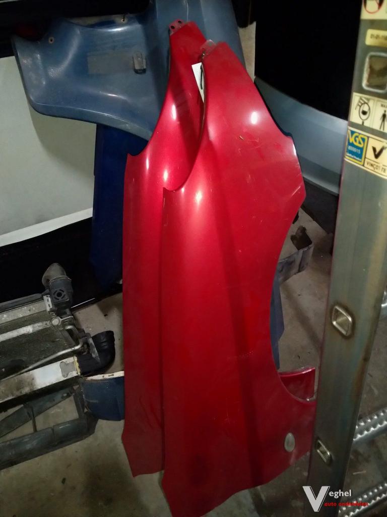 zij scherm  rv Peugeot 206 rood