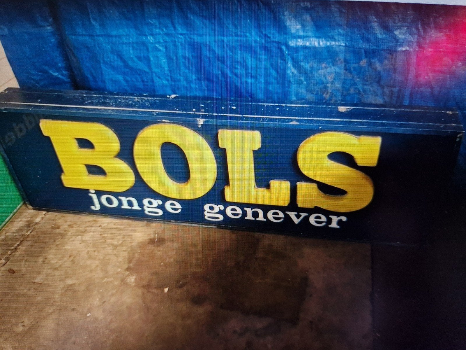 Bols lichtbak deel 4., Ophalen of Verzenden, Reclamebord