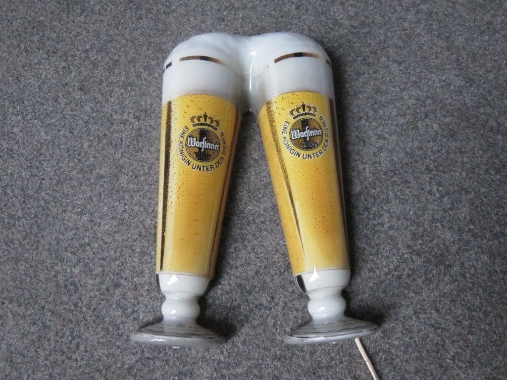 WARSTEINER BIER LICHTRECLAME, Verzamelen, Biermerken, Ophalen, Zo goed als nieuw, Overige typen, Overige merken