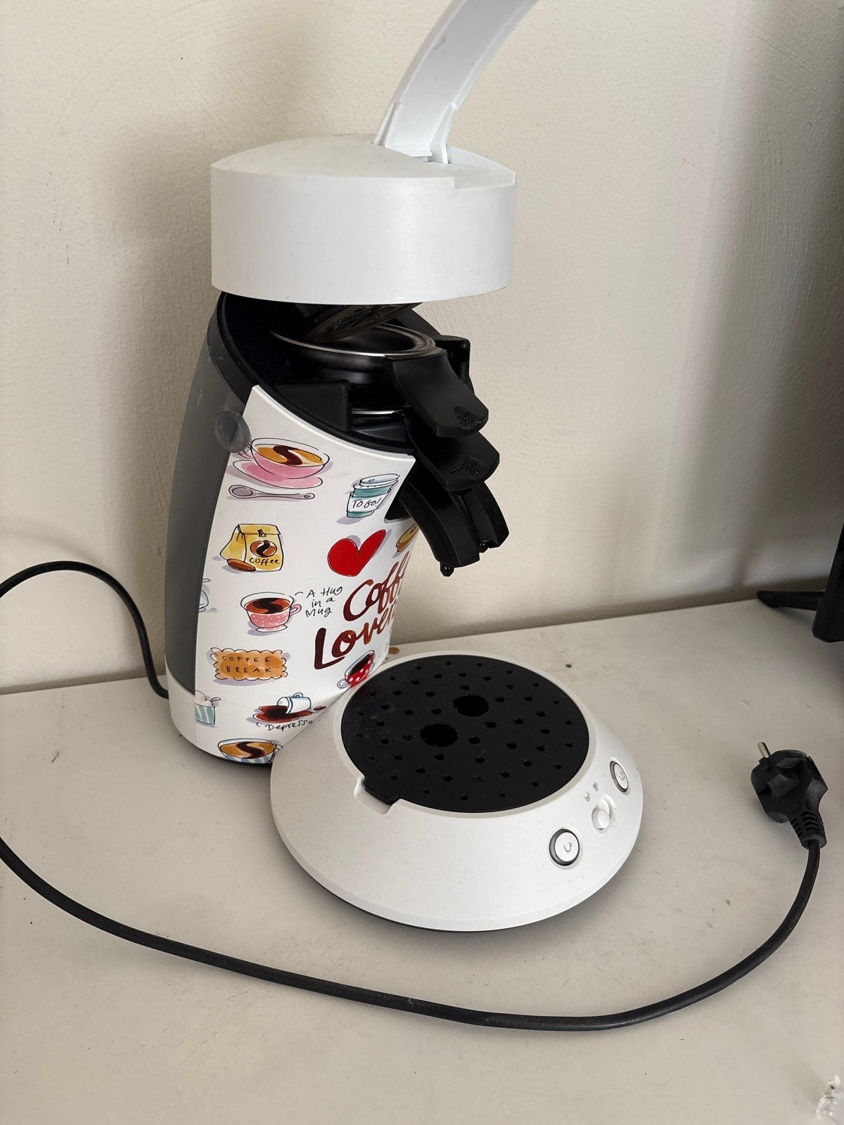 Leuke Senseo koffiezetapparaat blond Amsterdam, Ophalen, Koffiepads en cups, Gebruikt, Koffiemachine