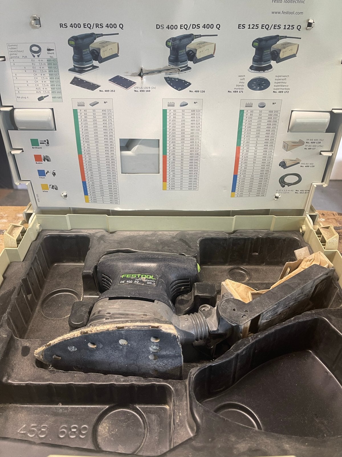 Festool DS 400 EQ Deltaschuurmachine in Systainer, Ophalen of Verzenden, Gebruikt, Minder dan 600 watt, Overige typen