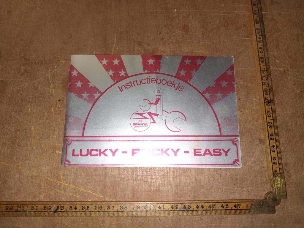 Instructie boekje Sparta Lucky Rocky Easy, Ophalen of Verzenden, Zo goed als nieuw