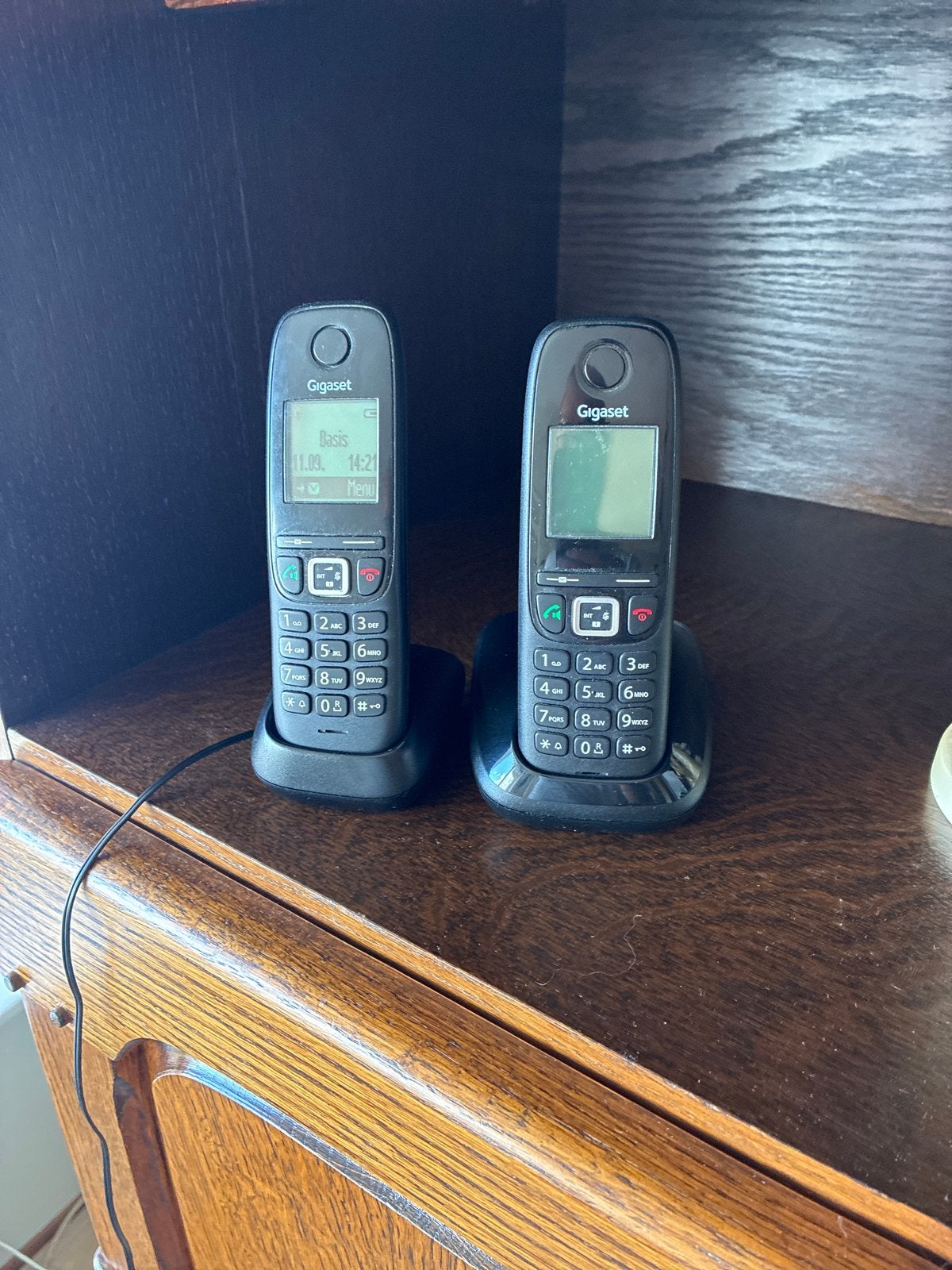 Gigaset draadloze telefoons (set van 2), Telecommunicatie, Ophalen, Gebruikt, 2 handsets