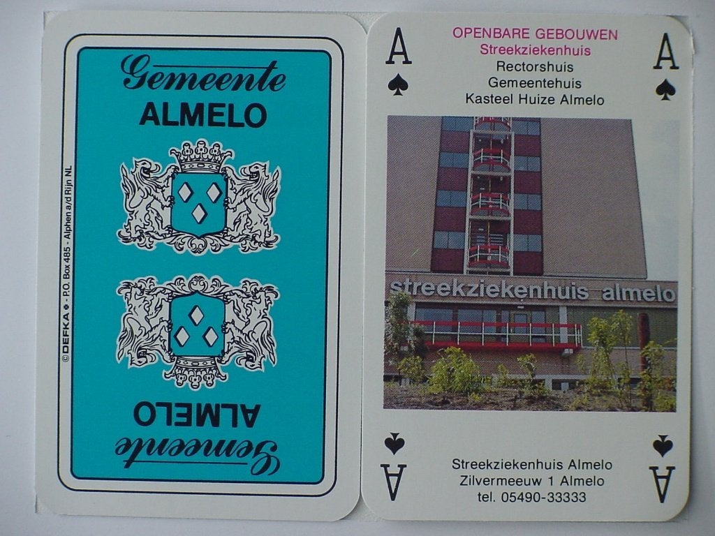 Kaart- en Kwartetspel Almelo Blauw, Verzamelen, Ophalen of Verzenden, Nieuw, Kwartet(ten)