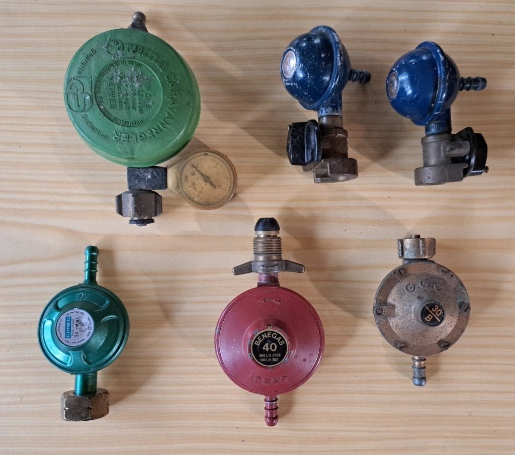 Oude gasdrukregelaars - niet meer voor operationeel gebruik, Ophalen of Verzenden, Gebruikt