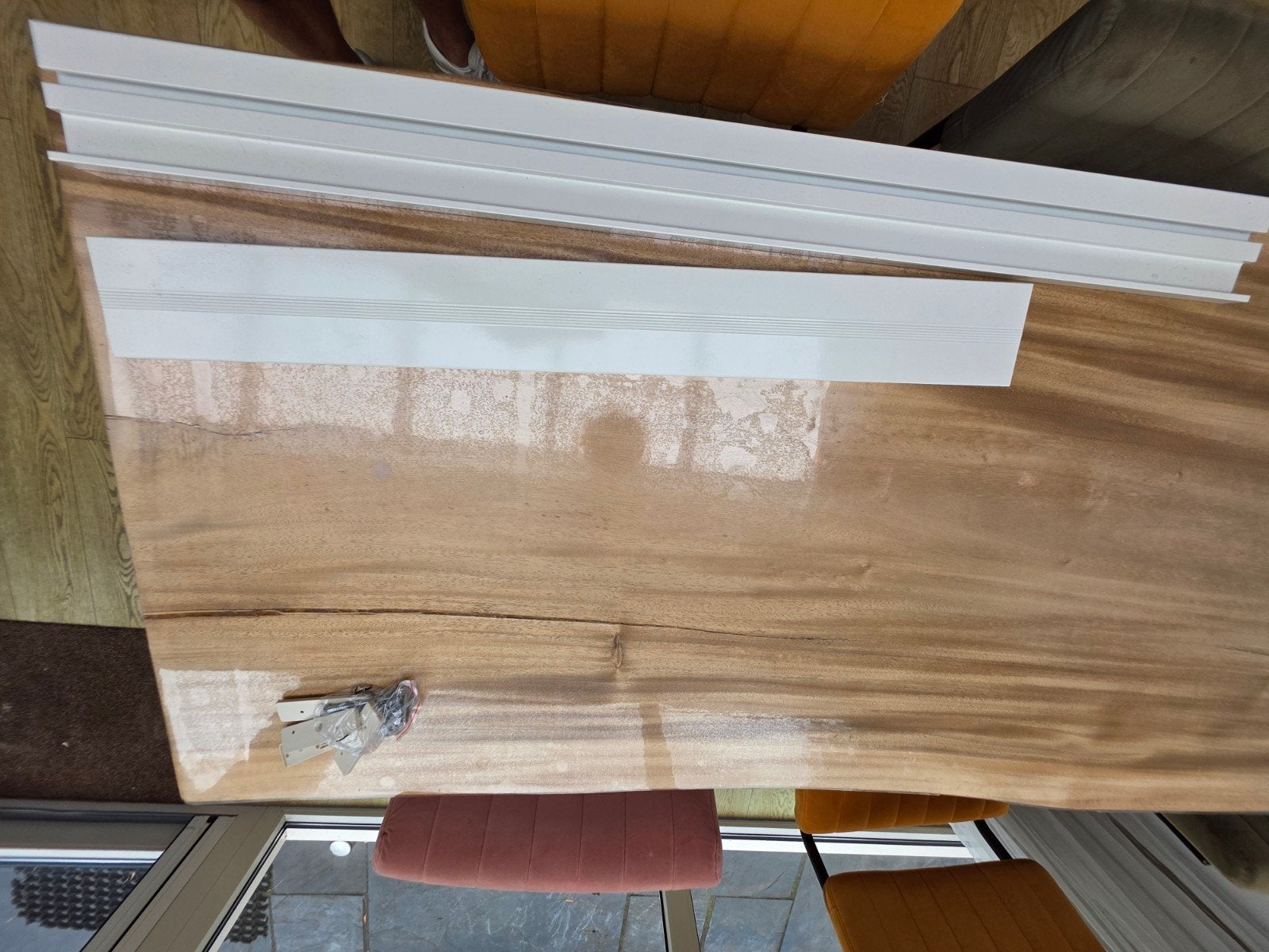 Zonnescherm beugel 120cm lang crème wit, Tuin en Terras, Zonneschermen, Overige typen, Nieuw, Ophalen of Verzenden, Minder dan 250 cm