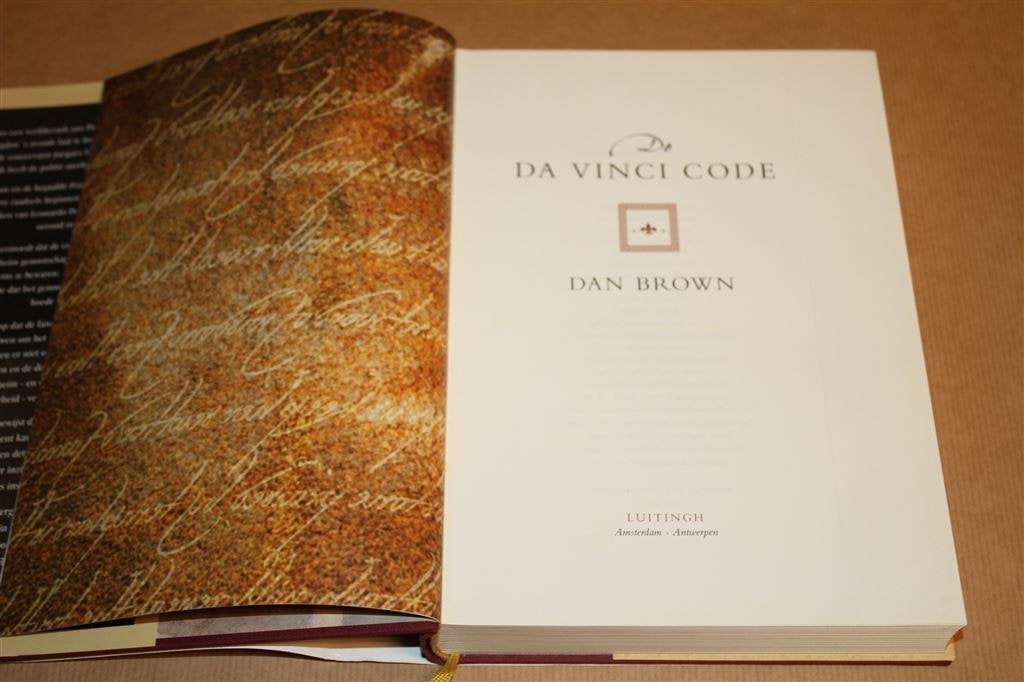 De Da Vinci code. Luxe geïllustreerde editie. Dan Brown., Ophalen of Verzenden, Zo goed als nieuw