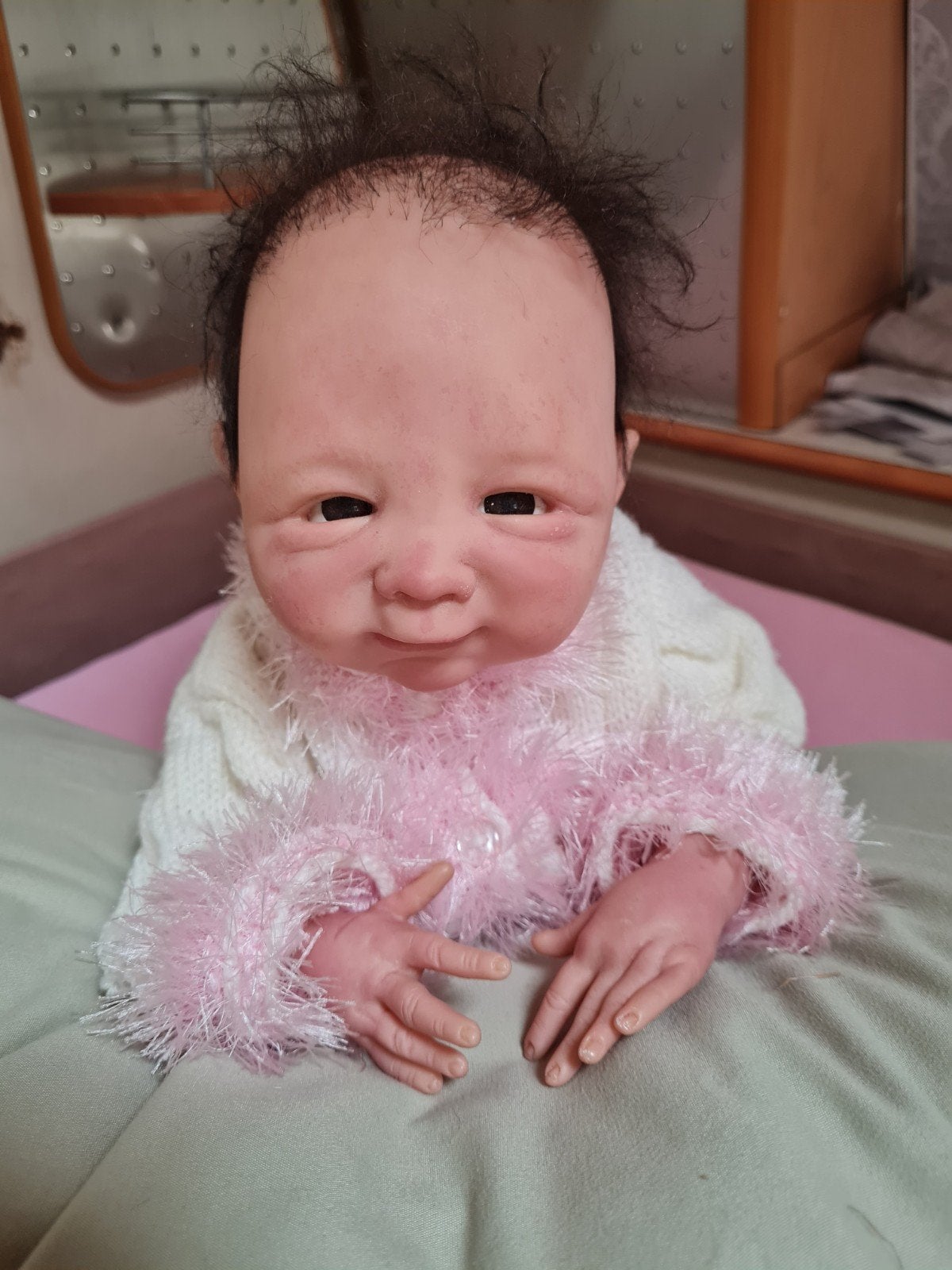 Reborn babypop Marsha - Limited Edition #231/500, Ophalen of Verzenden, Gebruikt, Babypop