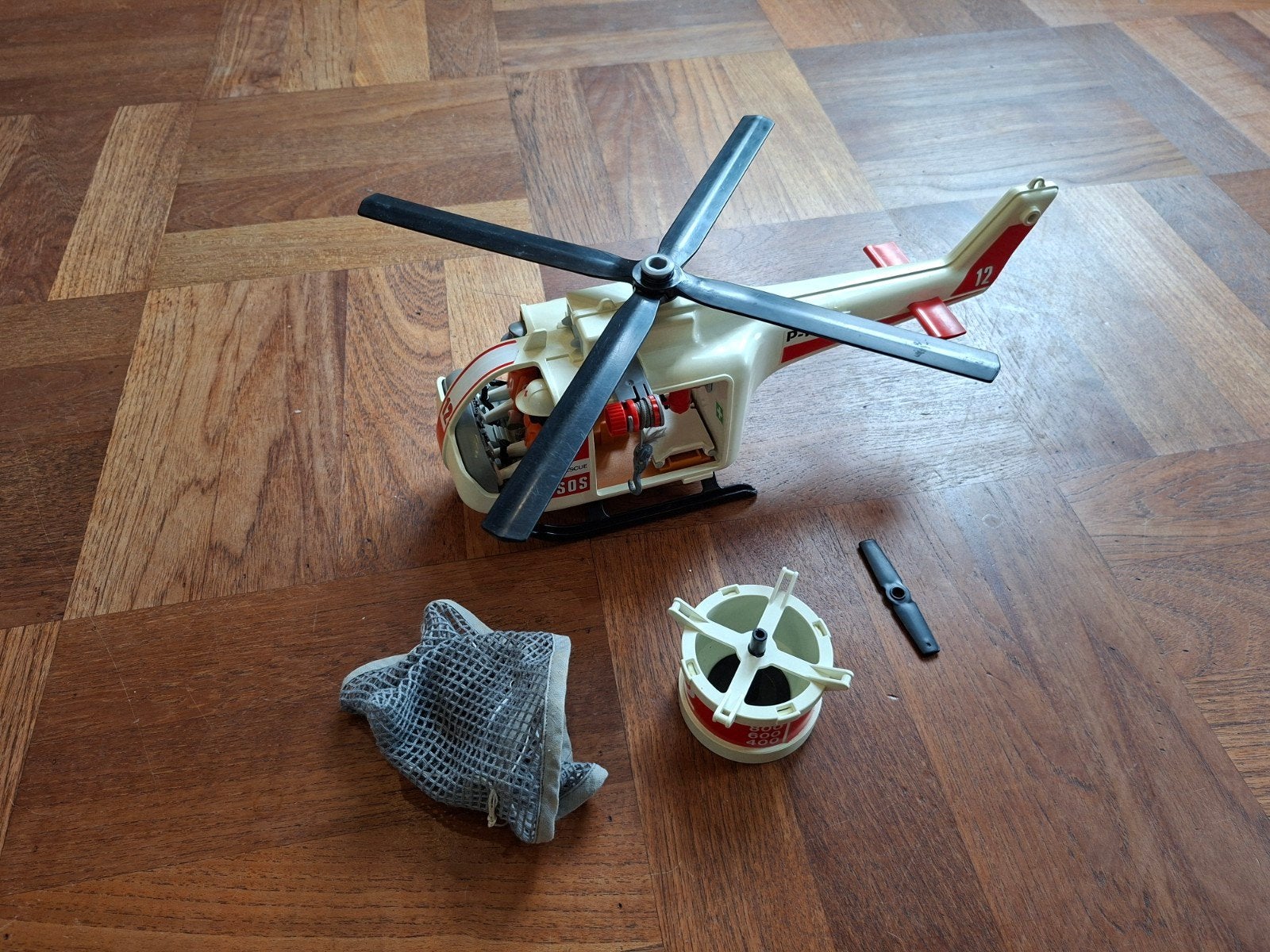 Playmobil Helikopter (incompleet), Ophalen of Verzenden, Gebruikt, Jongen of Meisje