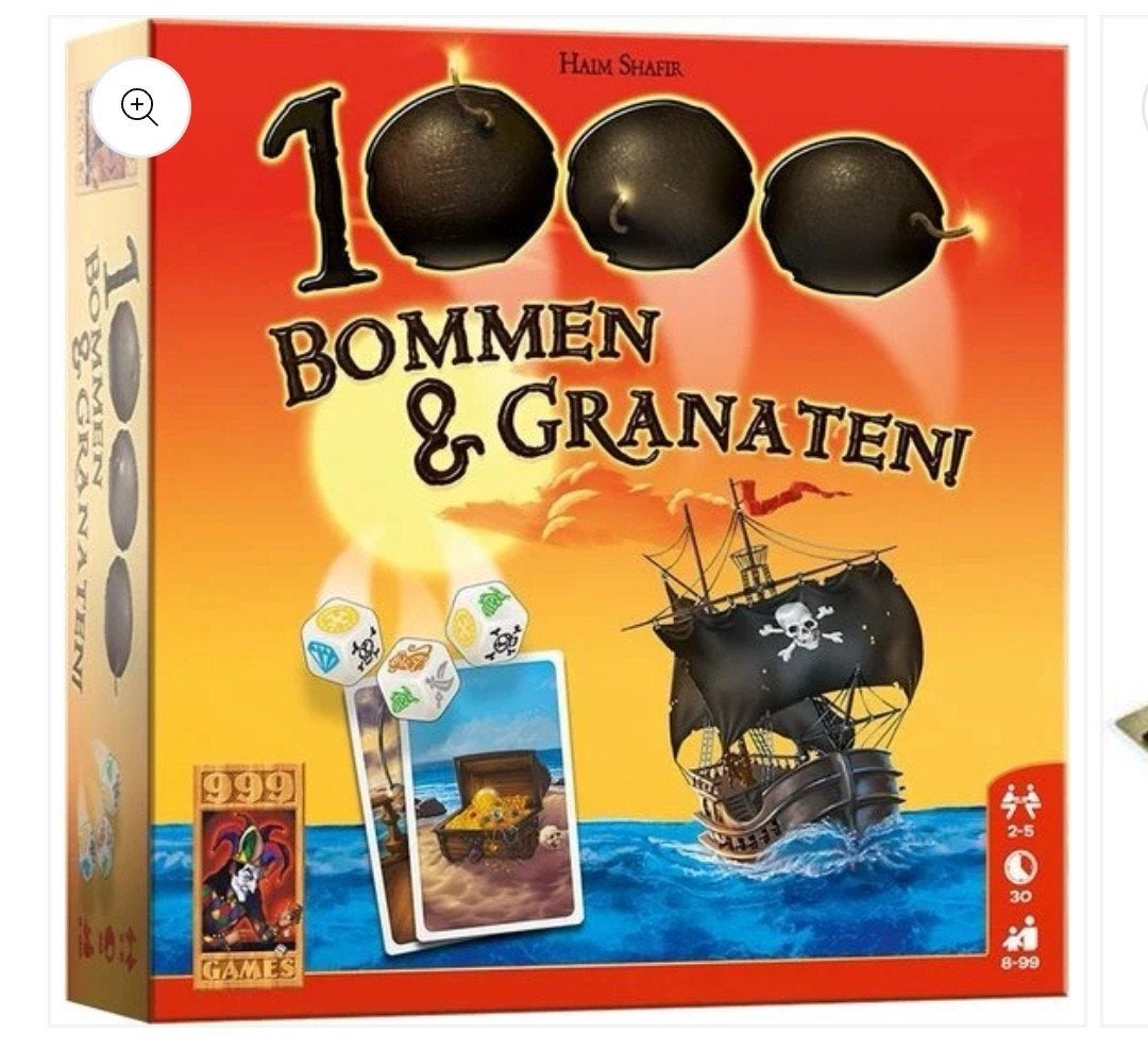 1000 Bommen & Granaten! Bordspel - Nieuw in verpakking, Een of twee spelers, Ophalen of Verzenden, Nieuw, 999 Games