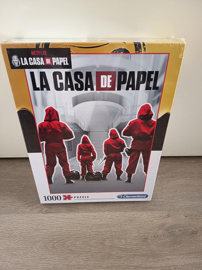La Casa de Papel 1000 stukjes puzzel Clementoni, Ophalen of Verzenden, 500 t/m 1500 stukjes, Nieuw, Legpuzzel