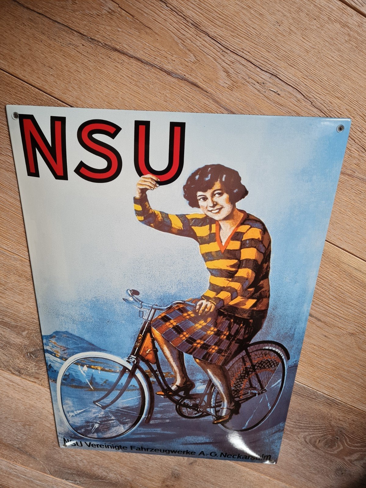nieuw nsu emaille bord, Ophalen of Verzenden