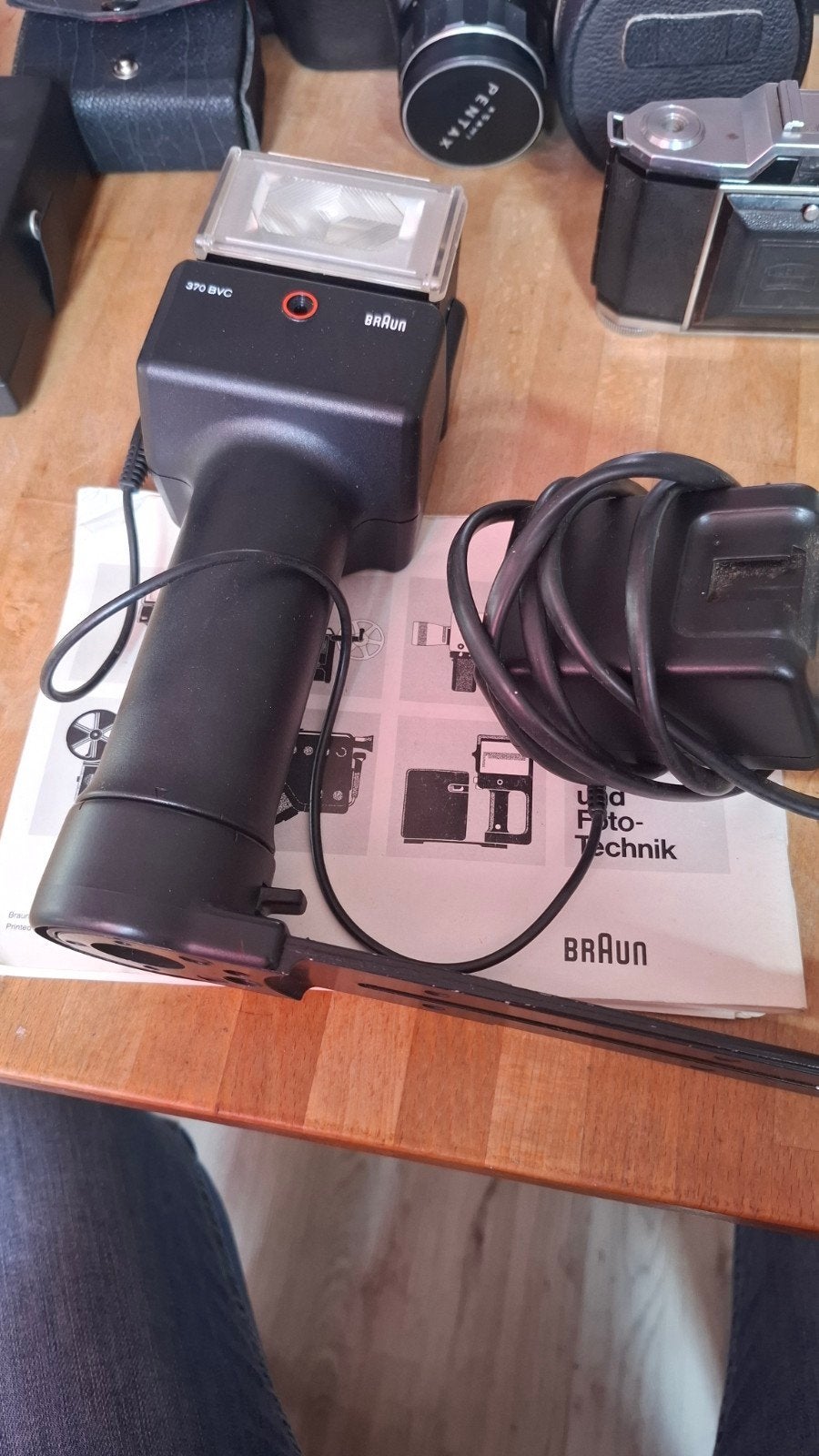 Braun 2000 VarioComputer 370 BVC Flitser, Gebruikt, Externe flitser, Ophalen of Verzenden, Braun