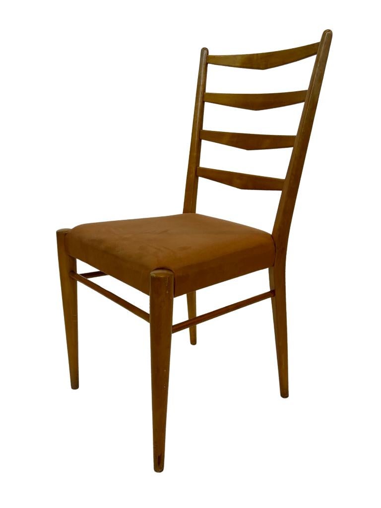 Set Van 4 Vintage Stoelen Cees Braakman Pastoe St09 50'S, Huis en Inrichting, Stoelen, Ophalen, Cees Braakman, Bruin, Cees Braakman