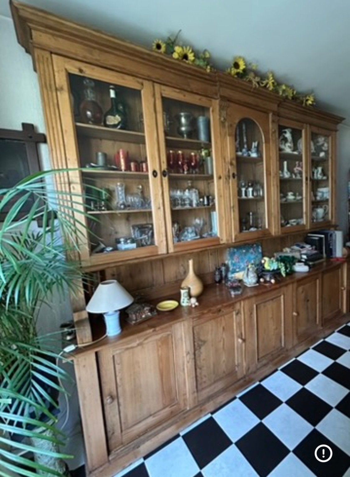 Antieke houten buffetkast - 2 delen - Den Haag, Ophalen of Verzenden