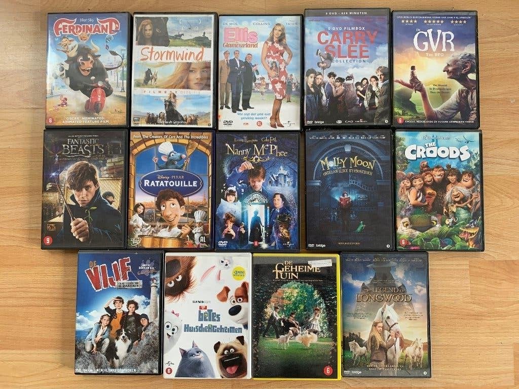 14x kinder DVD, Cd's en Dvd's, Vanaf 9 jaar, Ophalen, Zo goed als nieuw, Tv-serie of Tv-programma