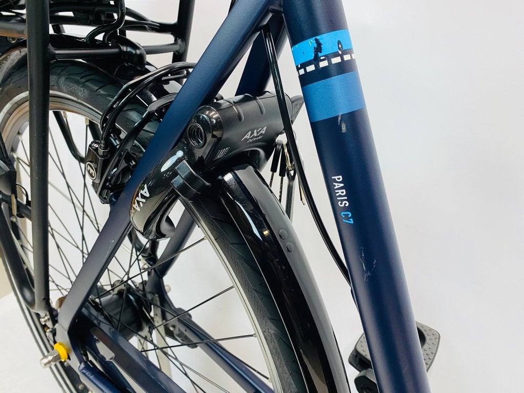 GAZELLE ParisC7+ Elektrische damesfiets L-57cm – 400WH –, Versnellingen, Zo goed als nieuw, Gazelle, 56 cm of meer