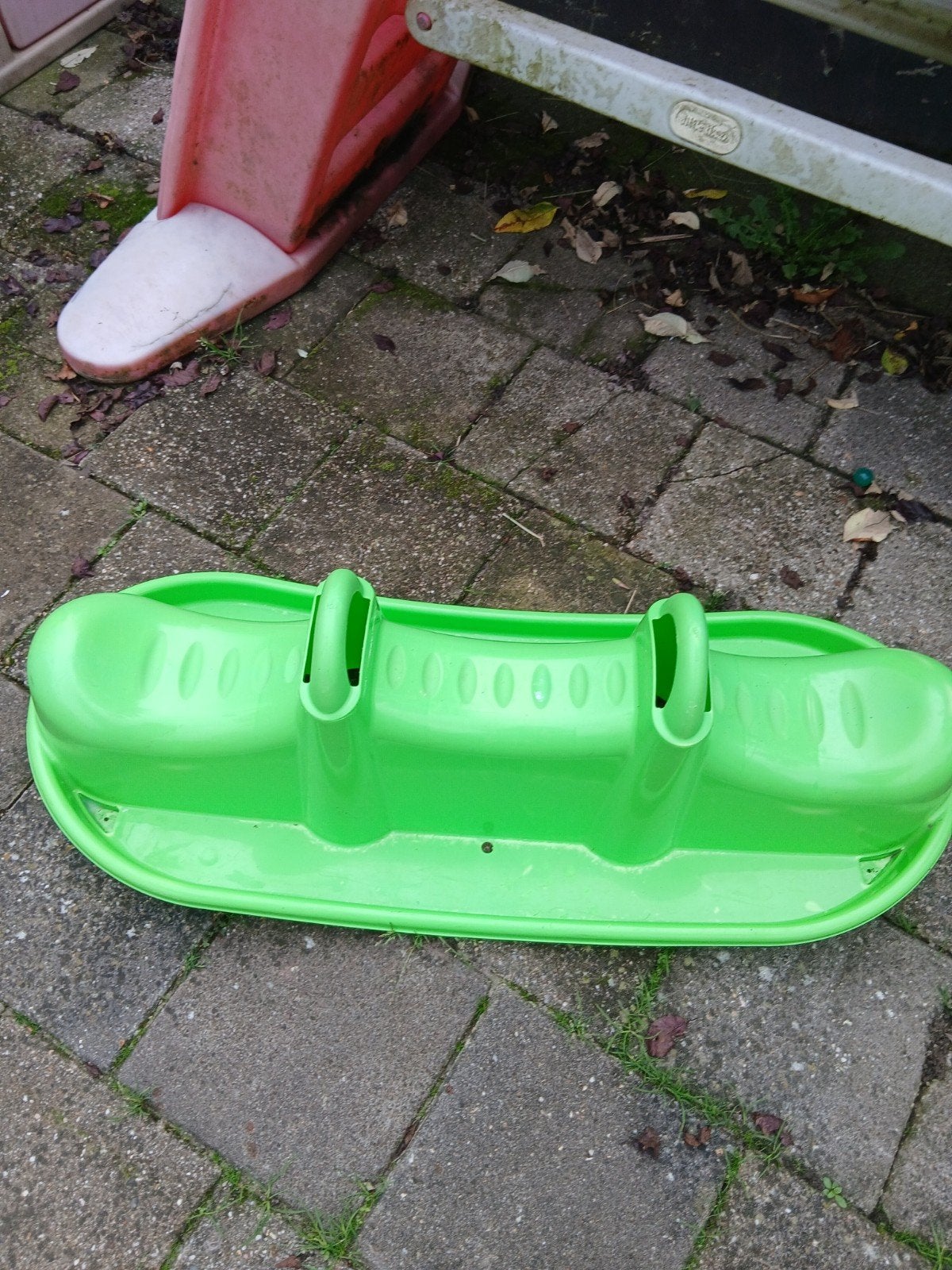 Groene kunststof wipwap voor kinderen 5 euro, Kinderen en Baby's, Ophalen of Verzenden, Gebruikt, Kunststof