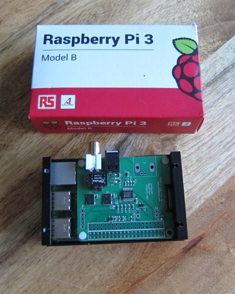 Raspberry Pi 3 Model B met behuizing en DAC, Ophalen of Verzenden, Zo goed als nieuw, Minder dan 2 Ghz, Raspberry Pi