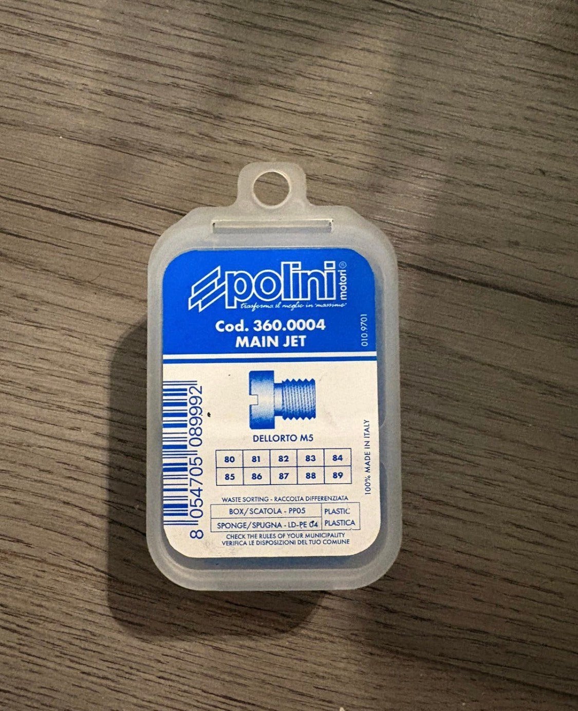 Nieuwe Sproeierset polini dellorto 80/89, Ophalen of Verzenden, Nieuw, Carburateur