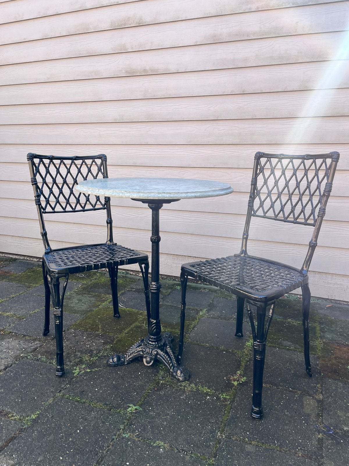 Bistro Set, Ophalen, Zo goed als nieuw, Overige materialen, 2 zitplaatsen