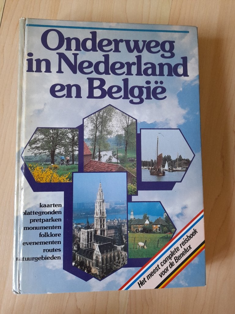 ONDERWEG IN NEDERLAND EN BELGIE REISBOEK, Ophalen of Verzenden, Gelezen, Overige onderwerpen
