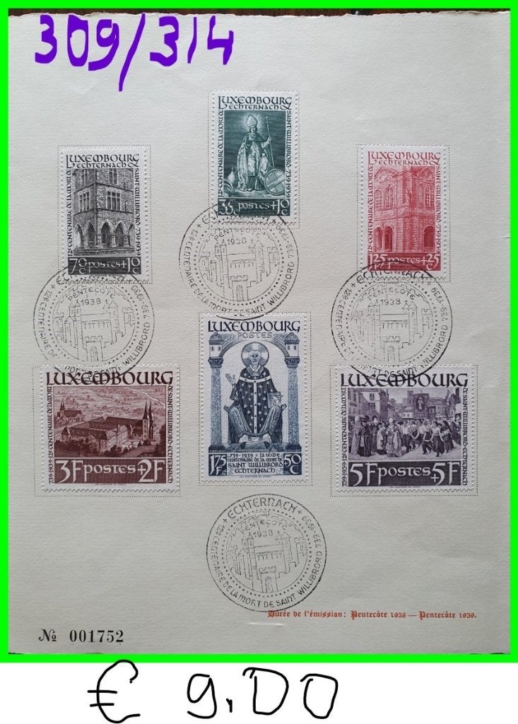 Luxemburg series en losse zegels gestempeld  *10, Ophalen of Verzenden, Buitenland