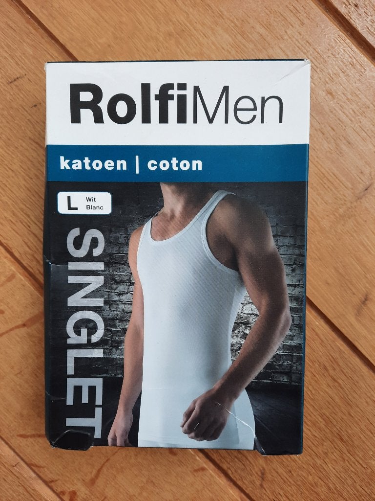 Rolfi Men herenhemd – maat L – wit – nieuw, Kleding | Heren, Ophalen of Verzenden, Wit, Rolfi Men, Hemd
