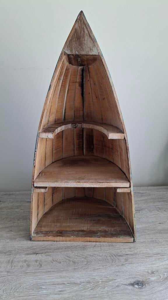 Boat shelf Ibiza style  kastje 57cm hoog x 30 cm breed., Ophalen, Gebruikt, Meerkleurig, Vintage